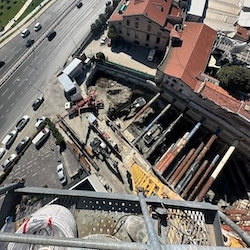 Shoring Works - Internally Braced Excavation Support Structure