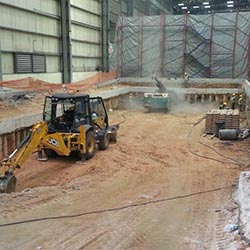 Shoring Works for Machine Foundation in The Existing Building
